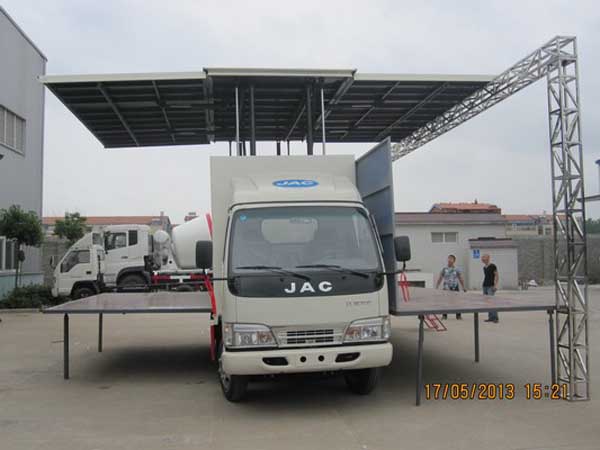 江淮威鈴流動舞臺車 廂長6.2米流動舞臺車