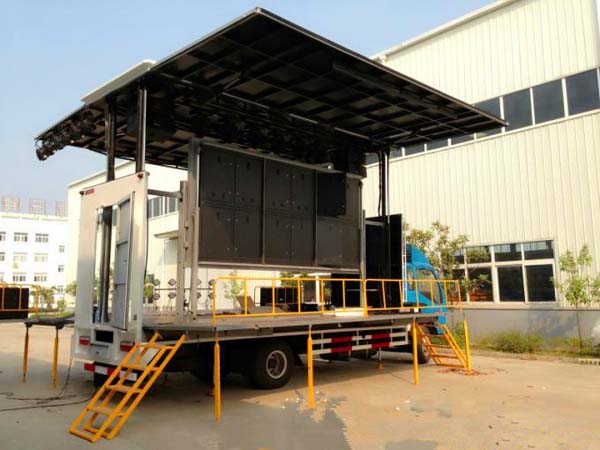 江淮威鈴流動舞臺車 廂長6.2米流動舞臺車