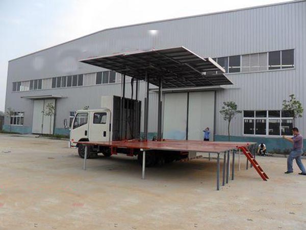 福田祥銳流動舞臺車_18平方單展流動舞臺車