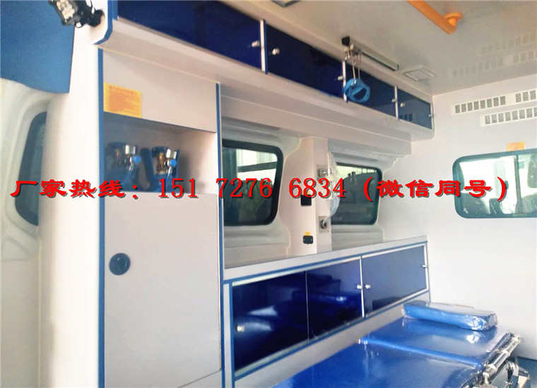 福特V362中軸中頂救護車(可帶負壓)